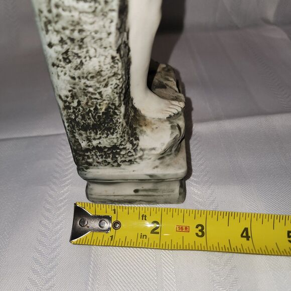 Vintage Decanter Statue David Michelangelo Handpainted Italy 13” Empty Vase - Picture 12 of 14